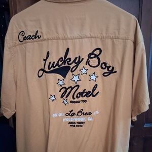 Men's Bowling Shirt Embroidery Retro